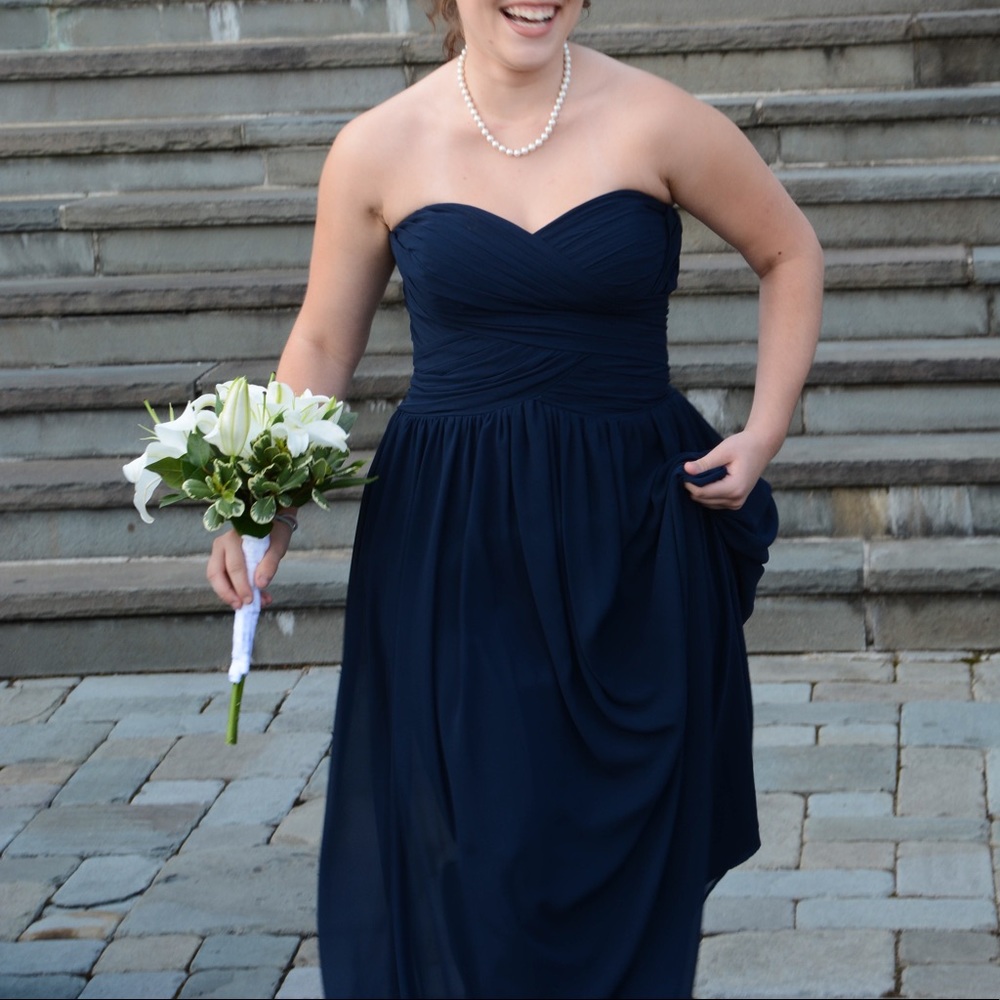 Long blue dress